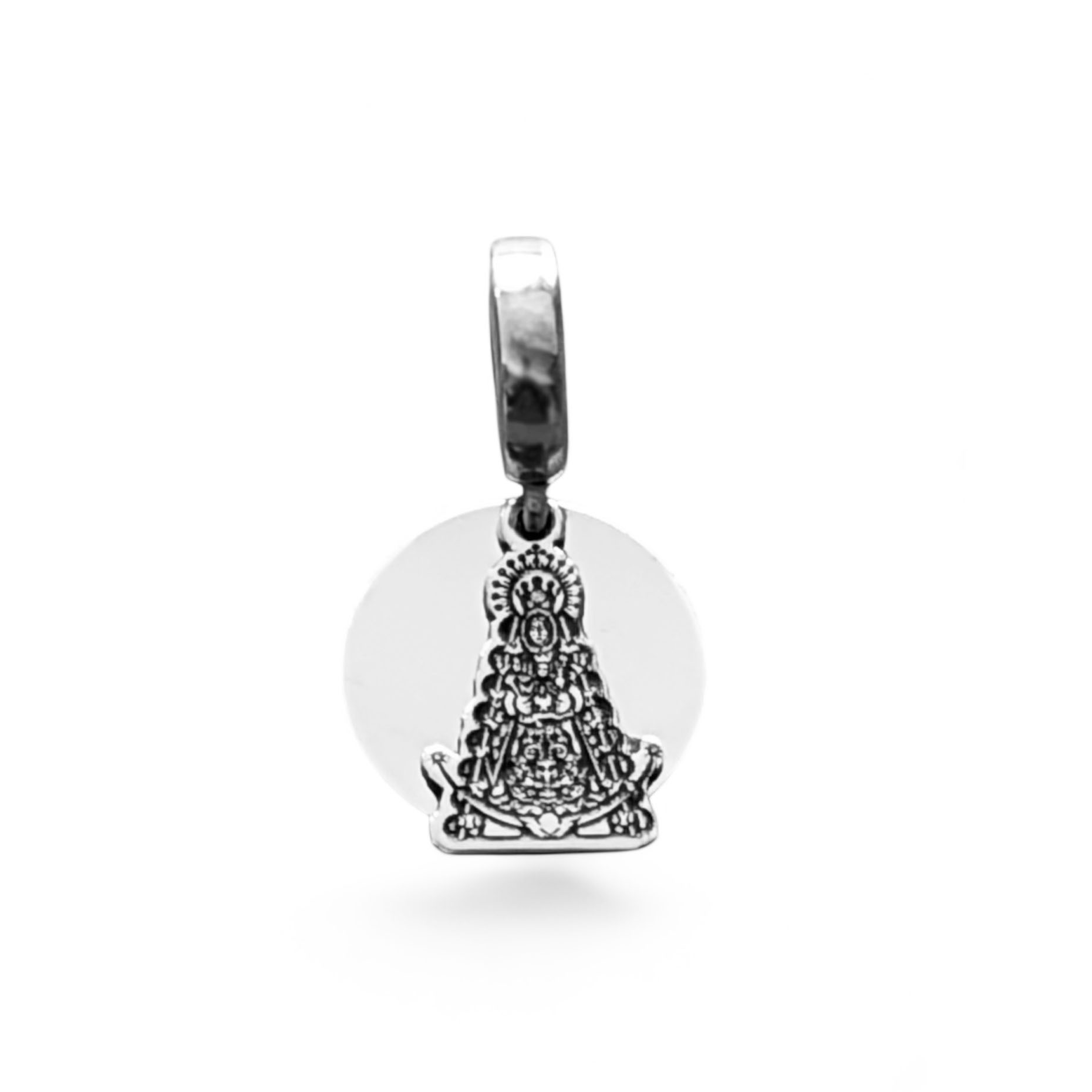 charm plata de ley v.rocio y medalla