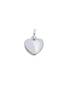 Colgante leche materna corazon plata de ley