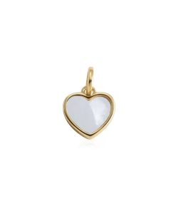 Colgante leche materna corazon plata de ley chapado