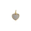 Colgante cenizas corazon plata de ley chapado