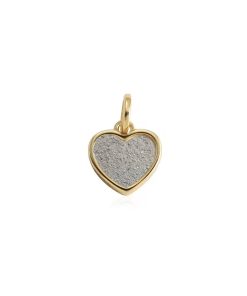 Colgante cenizas corazon plata de ley chapado