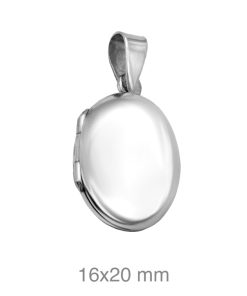 Colgante cenizas ovalado plata de ley interior