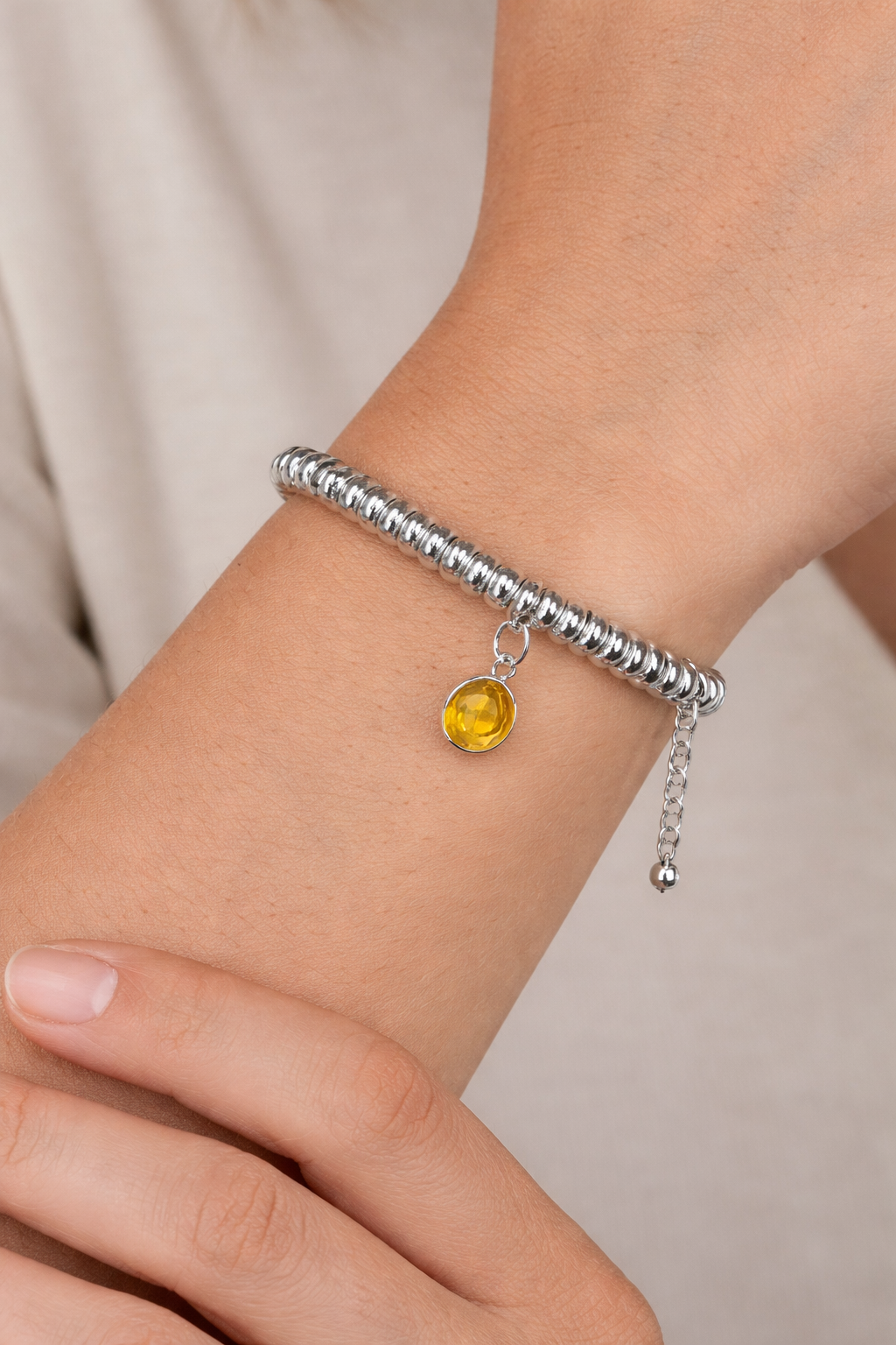 Pulsera Celia plata de ley