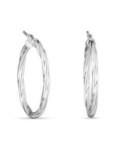 Aros plata tubo rizado 22mm
