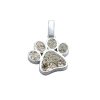 Colgante plata huella con cenizas
