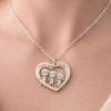 Gargantilla plata corazon niños