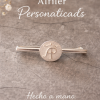 Alfiler plata de ley redondo personalizado