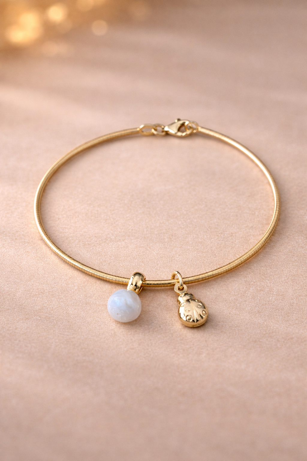 Pulsera plata de ley suerte