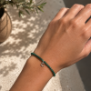 Pulsera plata de ley piedras con inicial