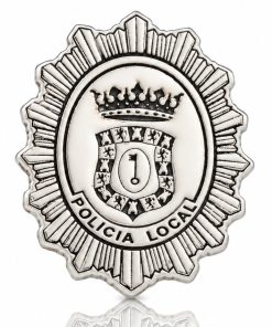 Pin plata de ley policia local personalizado