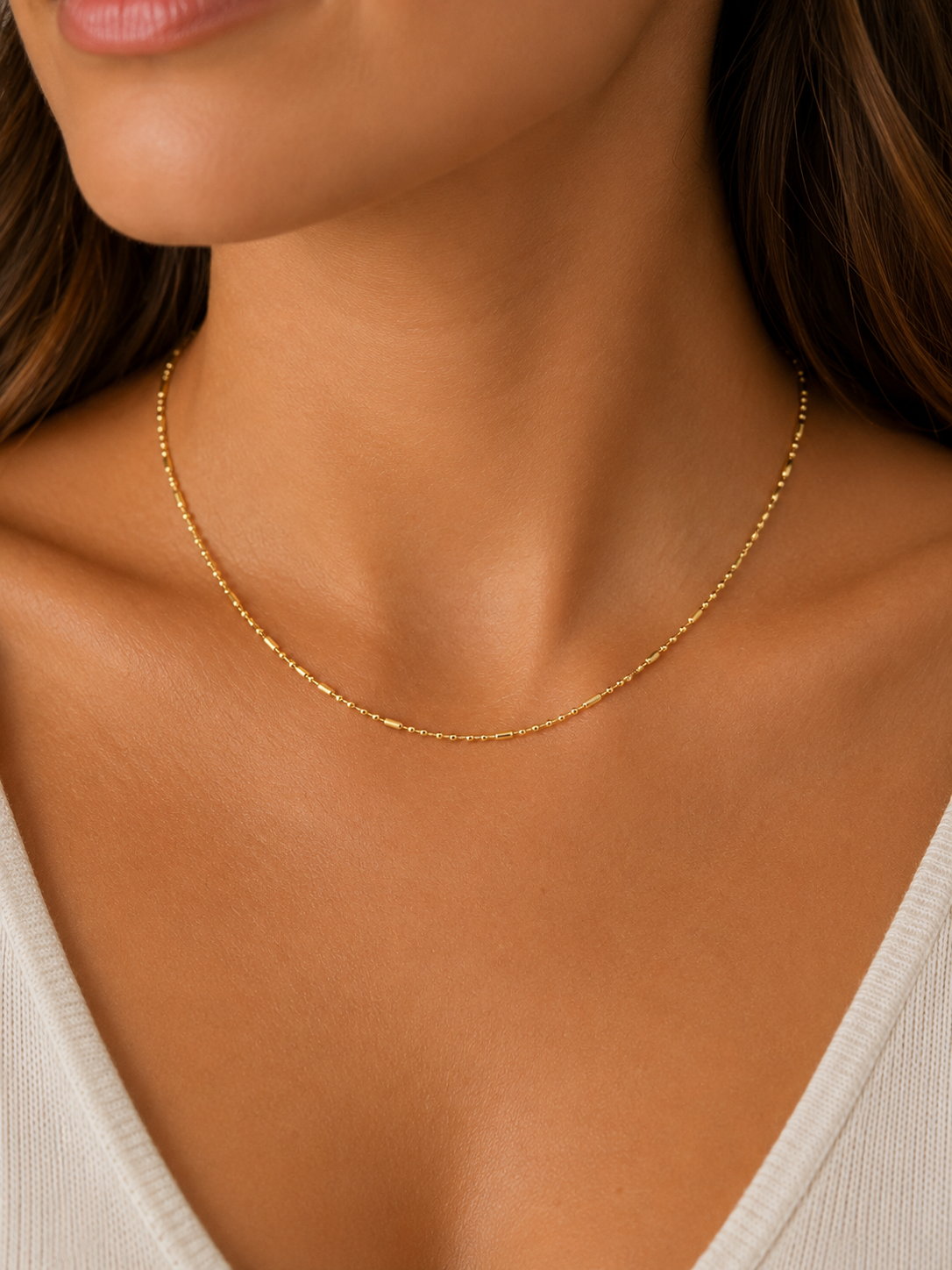 Cadena oro 18k martina 45 cm 1mm