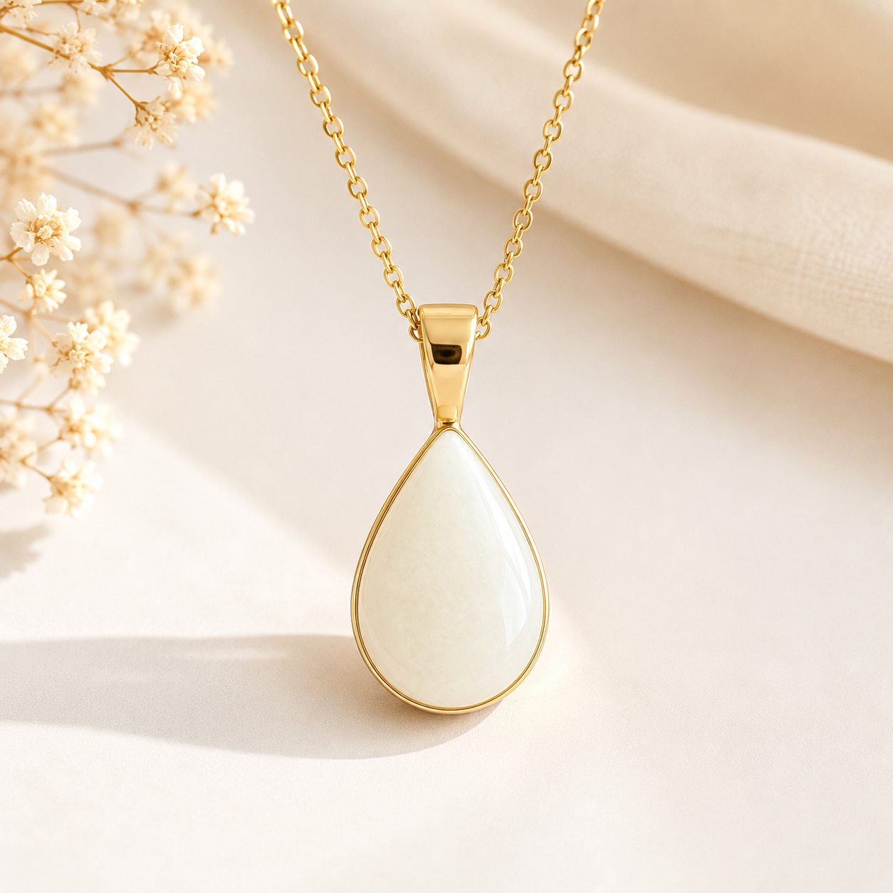 Colgante Oro 18k gota leche materna