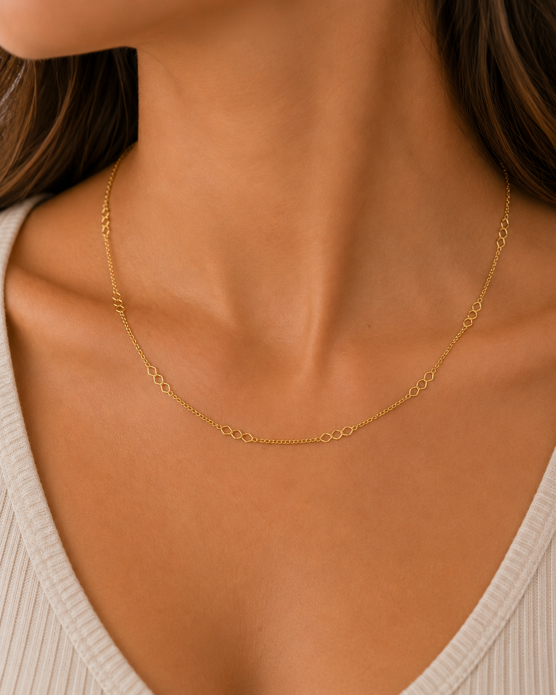 Cadena oro 18k amanda 45 cm 1mm