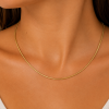 Cadena oro 18k cola de raton 45 cm