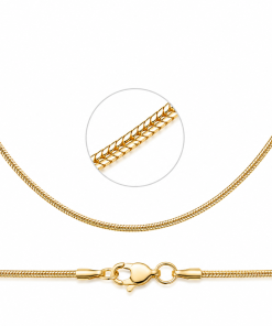 Cadena oro 18k cola de raton 45 cm
