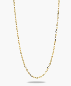 Cadena oro 18k forzada 45 cm 1mm