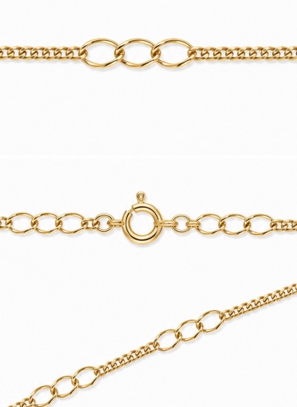 Cadena oro 18k amanda 45 cm 1mm