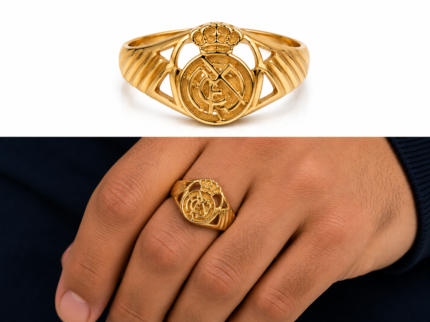 Sello oro 18k cadete barcelona