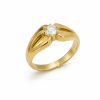 Solitario oro 18k genil