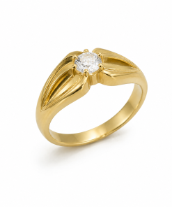 Solitario oro 18k genil