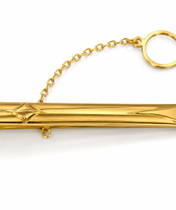 Pisacorbatas oro 18k clásico