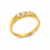 Solitario Oro 18k tresillo