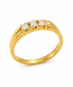 Solitario Oro 18k tresillo