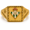 Sello oro 18k betis cuadrado relieve
