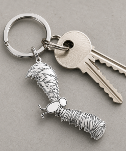 Llavero plata de ley dibujo personalizado