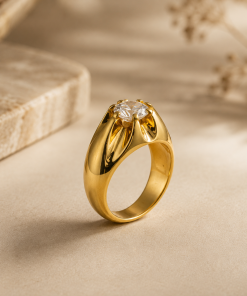 Solitario oro 18k Moscú
