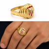 Sello oro 18k sevilla fc color