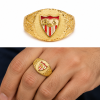Sello oro 18k labrado sevilla fc color ovalado
