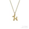 Gargantilla de acero chapada oro 18k salchicha