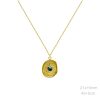 Gargantilla de acero chapada oro 18k ojo turco