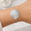 Pulsera plata de ley Padre Nuestro circular