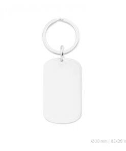 Llavero acero rectangular