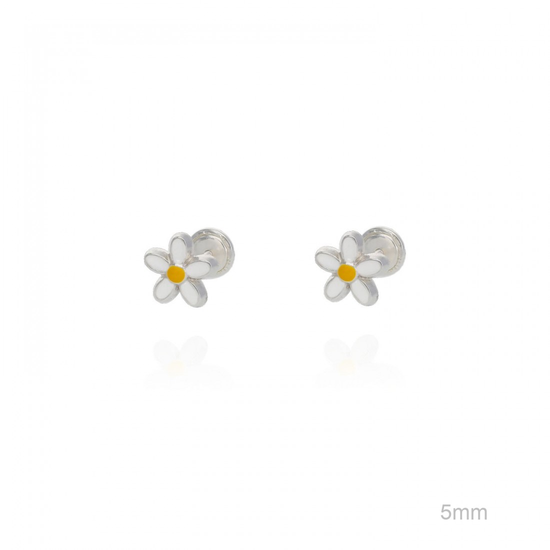 Pendientes plata margaritas