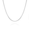 Cadena barbada plata de ley 50 cm 2 mm