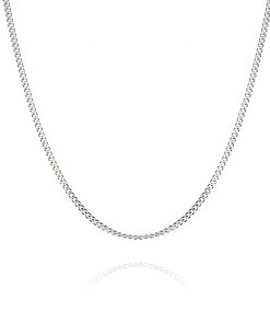 Cadena barbada plata de ley 50 cm 2 mm