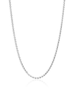 Cadena plata cordon 45